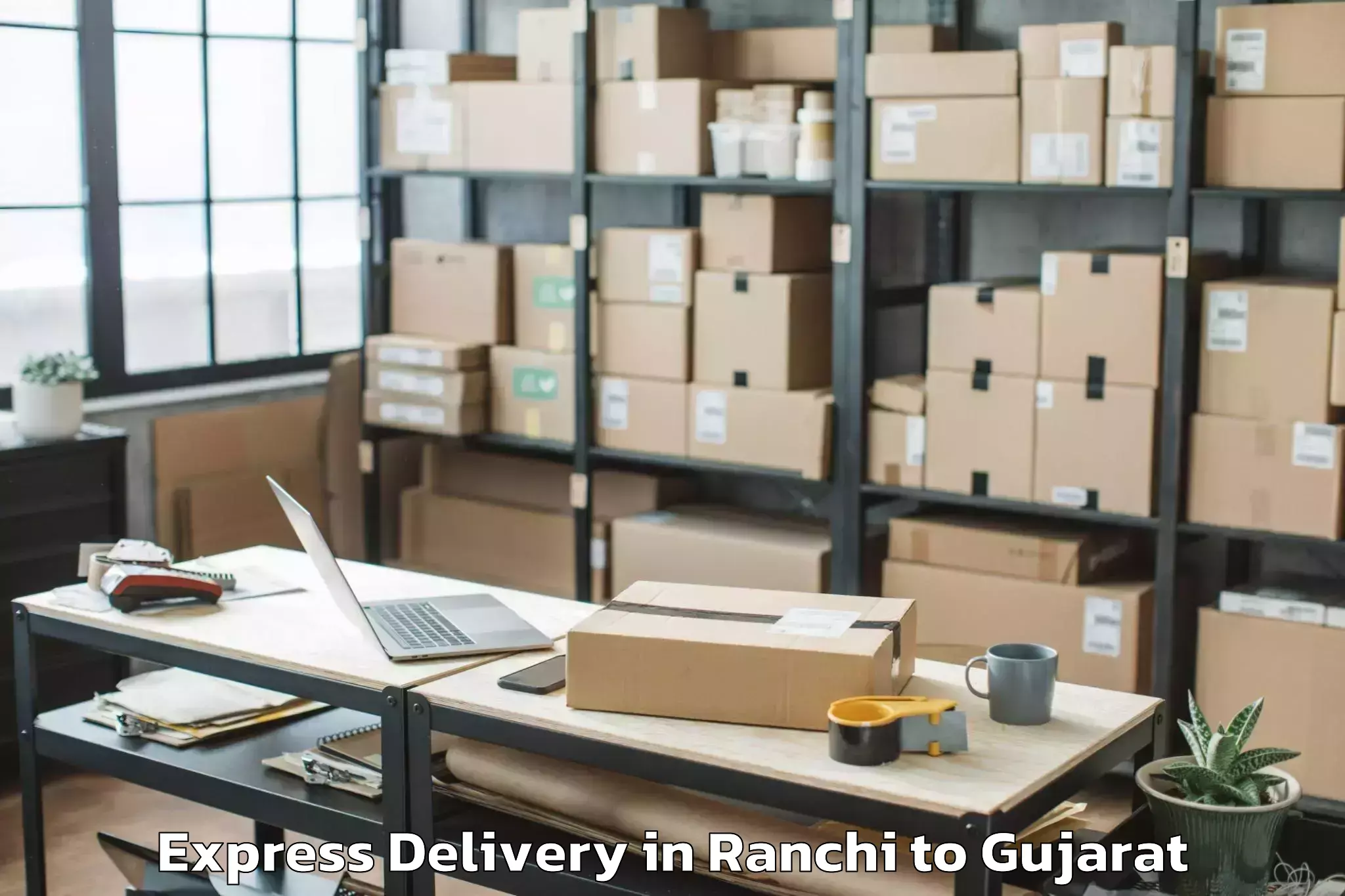 Quality Ranchi to Ahmedabad Airport Amd Express Delivery